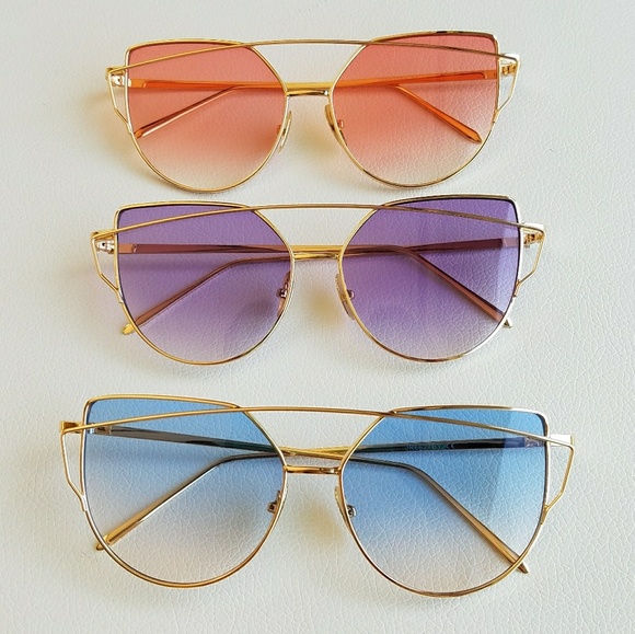 Cat eye reflective sunglasses, mirror sunglassess - Picture 7 of 7